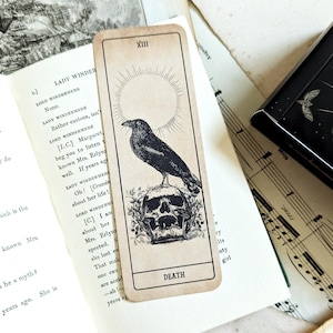 Death Tarot Lesezeichen - 52 mm x 148 mm