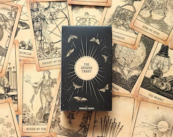The Bygone Tarot - 78 Card Deck with Keywords Guide - Vintage 1800s Illustrations - Divination