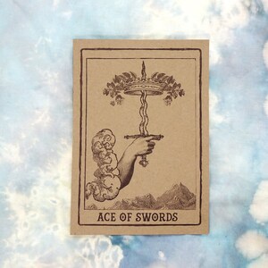 Ace of Swords Tarot Card Art Print image 1