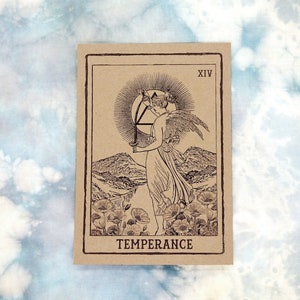 Temperance Tarot Card Art Print