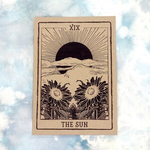 The Sun Tarot Card Art Print image 1