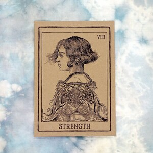 Strength Tarot Card Art Print