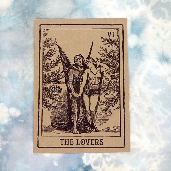 The Lovers Tarot Card Art Print