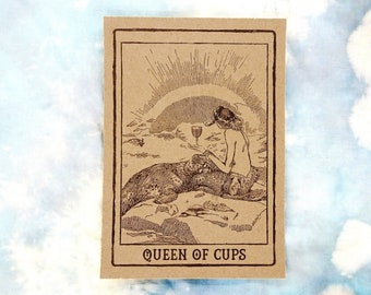 Queen of Cups Tarot Card Art Print