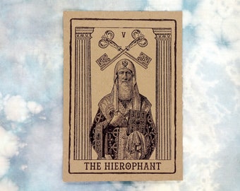 The Hierophant Tarot Card Art Print