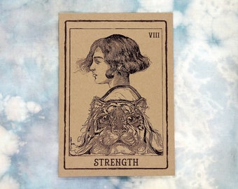 Strength Tarot Card Art Print