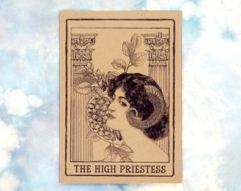 The High Priestess Tarot Card Art Print
