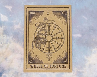 Wheel of Fortune Tarot Card Art Print