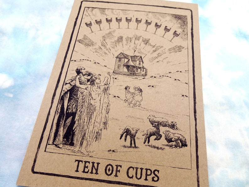 Ten of Cups Tarot Card Art Print image 3