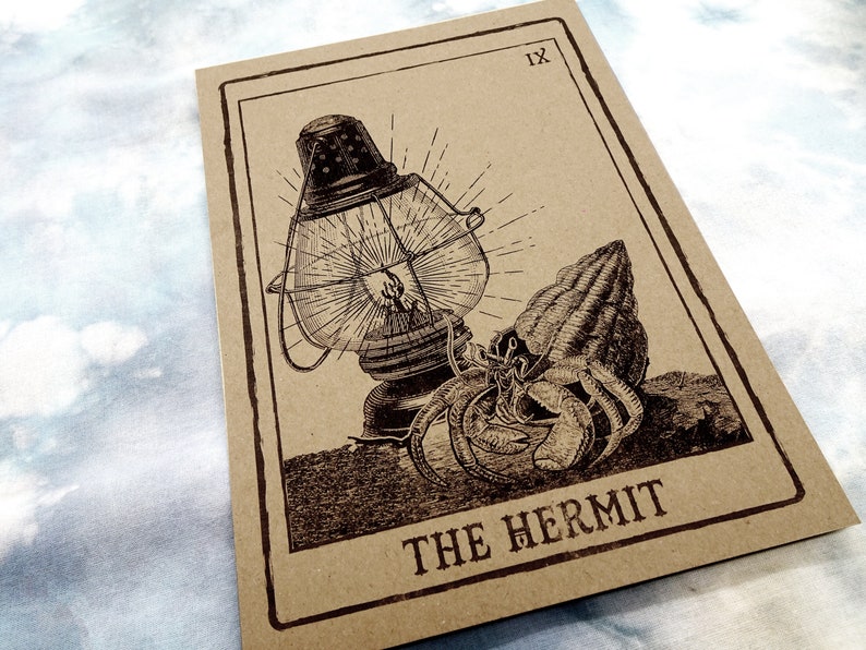 The Hermit Tarot Card Art Print image 2