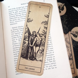 The Lovers Tarot-bladwijzer: 52 x 148 mm