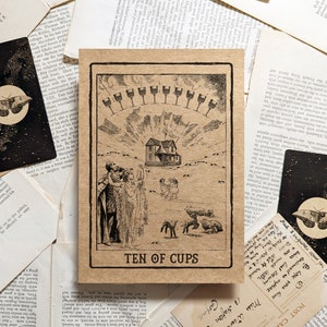 Ten of Cups Tarot Card Art Print