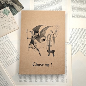 Vintage Style Chase Me Satan Print