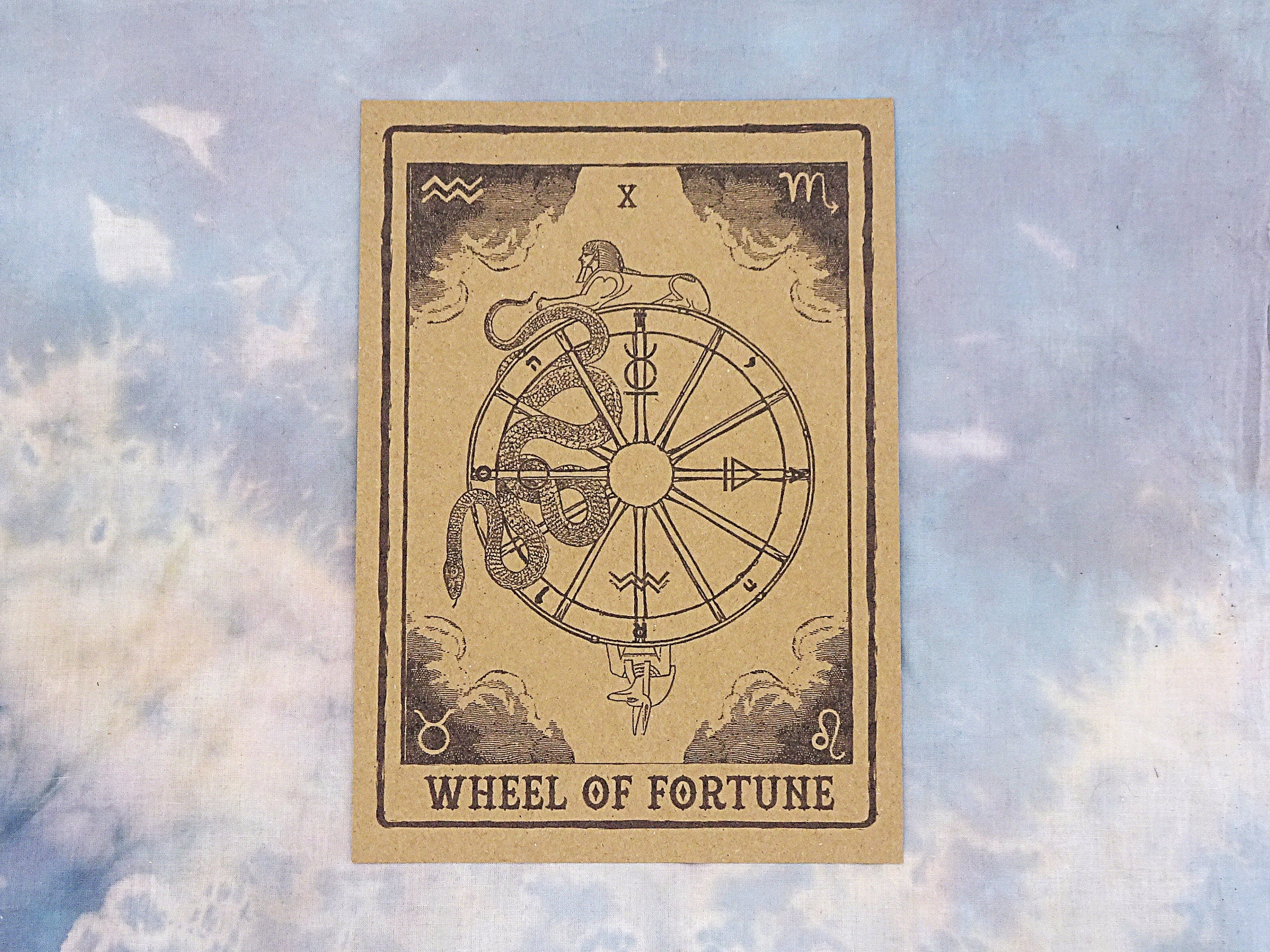 Wheel of Fortune Card Art Print -