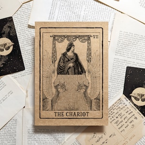 Die Streitwagen Tarot Karte Kunstdruck