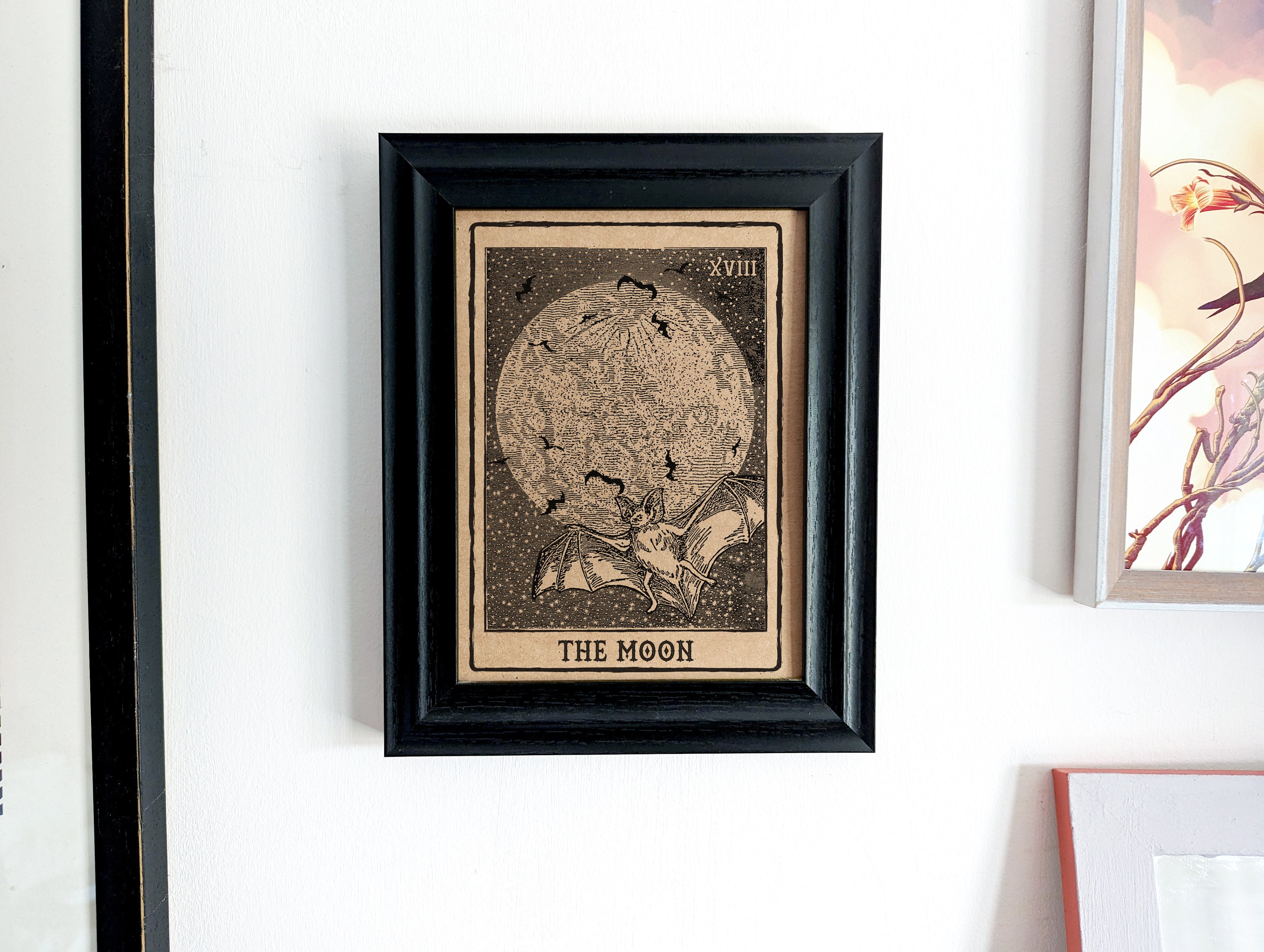 The Moon Tarot Card Art Print - Etsy UK