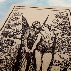 The Lovers Tarot Card Art Print image 2