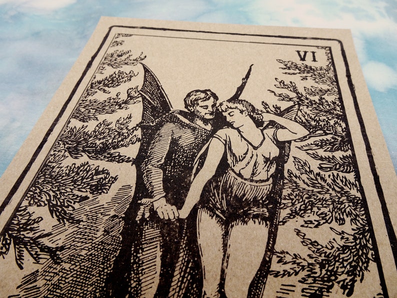 The Lovers Tarot Card Art Print image 2