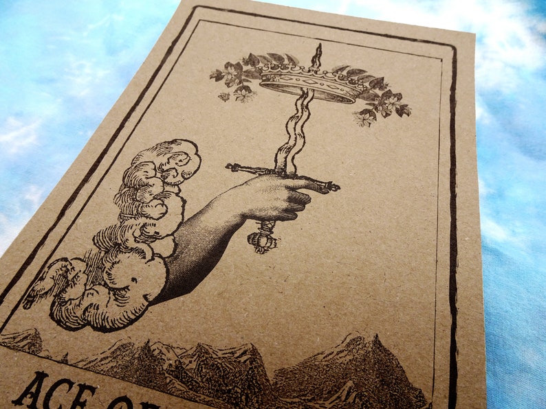 Ace of Swords Tarot Card Art Print