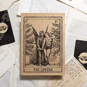 Die Liebende Tarot Karte Kunstdruck