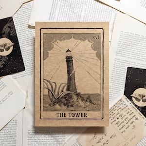 Turm Tarot Karte Kunstdruck