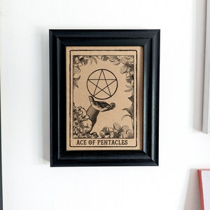 Ace of Pentacles Tarot Card Art Print image 2