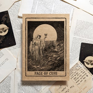 Tassenseite Tarot Karte Kunstdruck