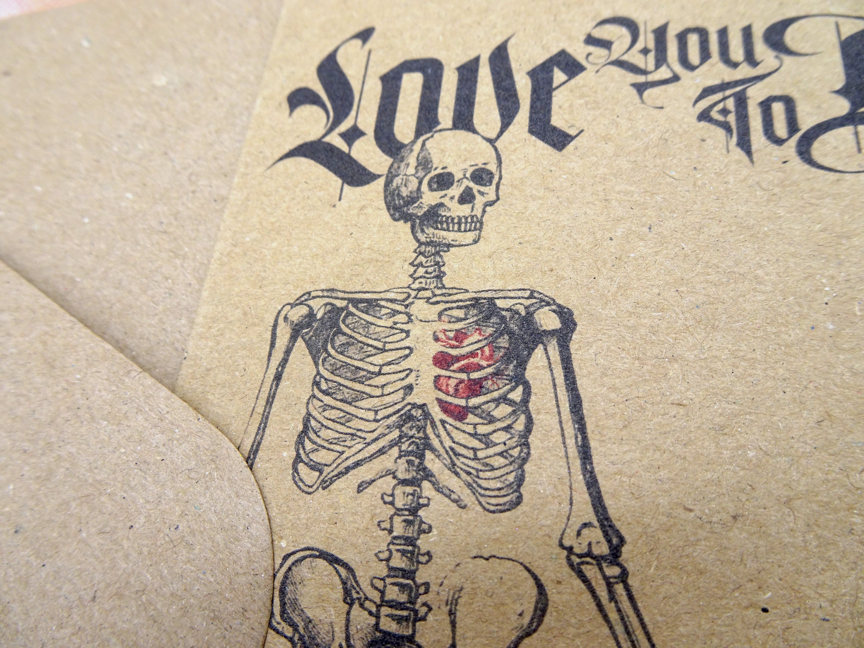 Love You to Death Greeting Card Goth Anniversary Etsy