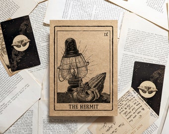 The Hermit Tarot Card Art Print