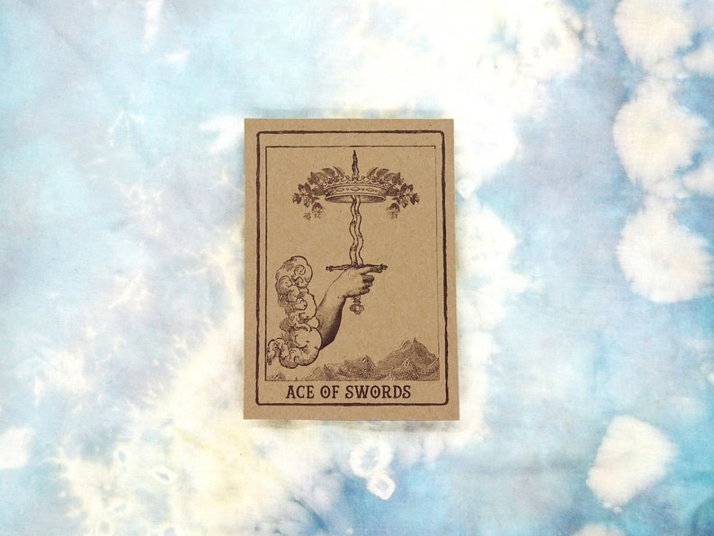 Ace of Swords Tarot Card Art Print