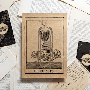 Carte de tarot Ace of Cups Impression artistique
