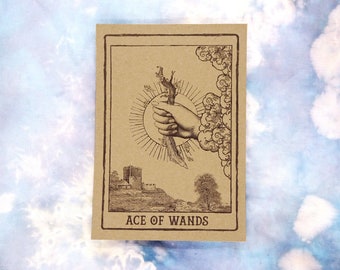 Ace of Wands Tarot Card Art Print