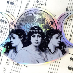 Holographic Sticker - Hecate Goddess of Witchcraft and Magic