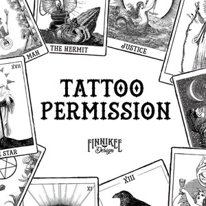 Tattoo Erlaubnis & Spende - Finnikee Design – DIGITAL PDF