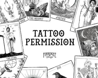 Tattoo Permission & Donation  - Finnikee Design – DIGITAL PDF