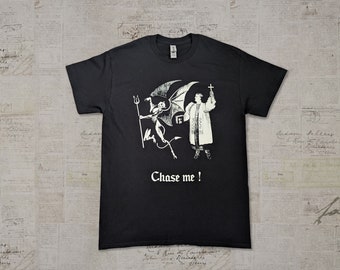 Chase me! - Unisex Black T-Shirt