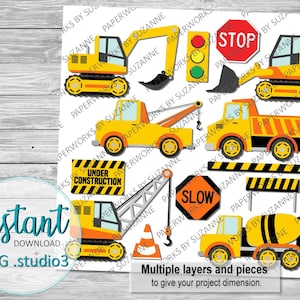 De Reeks van de bouw. SVG. Studio3. SAP voor Silhouette, Cricut en andere machines. Geweldig voor het maken van kaarten, decoraties en andere ambachtelijke projecten.