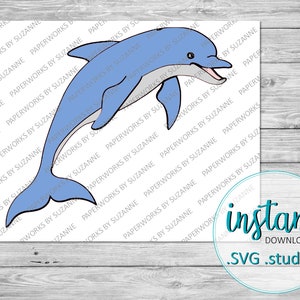 Delfin .SVG .Studio3 .GSP für Silhouette, Cricut und andere Maschinen.