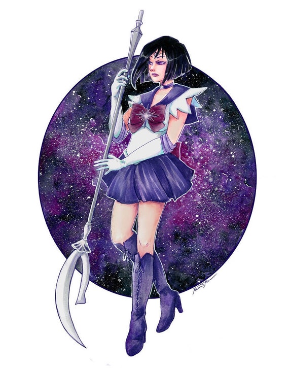 Sailor Saturn Sailor Moon Print 11 X 14 Etsy