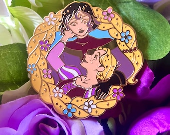 Pin de esmalte de Cassandra x Rapunzel