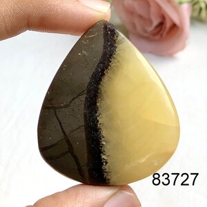 Hoogwaardige kwaliteit gele septarian cabochon, mooie gele septarian edelsteen voor het maken van sieraden, handgemaakte cabochon, losse edelsteen
