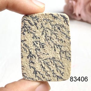 Dendrit Fossil Cabochon, Dendrit Fossil Edelstein für die Schmuckherstellung, Hand polierte Cabs, loser Edelstein