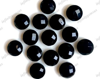 Black Onyx Colour 10mm Briolette Gemstone, Premium Quality Round Shape Faceted Loose Gemstone Use For Jewelry Making, Handmade Gemstone