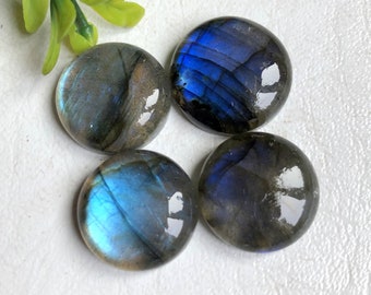 17mm Round Labradorite Cabochon, Loose Gemstones For Jewellery Making, Healing Crystal, Smooth Polished Semi Precious Gemstone Cabochon