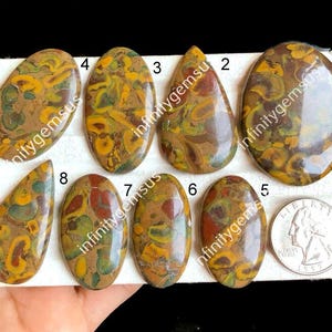 Cabochon di diaspro di frutta selezionato, pietra preziosa semipreziosa naturale, diaspro di migliore qualità, regalo per una persona speciale, cabochon fatto a mano, fai da te LOT-U
