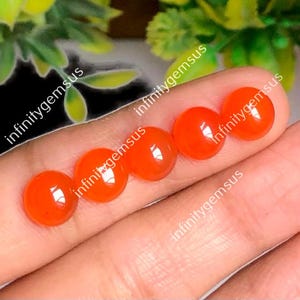 10 mm AAA+ kwaliteit carneool cabochon, ronde vorm platte achterkant carneool, glad gepolijst, prachtig carneool gebruik voor het maken van handgemaakte sieraden