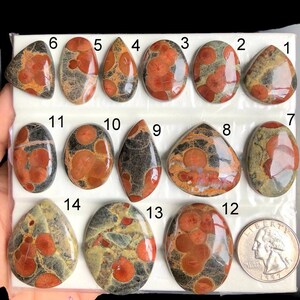 SEELCTED pinda-agaat cabochon, natuurlijke halfedelsteen voor sieraden, zuidwestenstijl en handgemaakte ambachtelijke ontwerpen sieraden LOT-A63