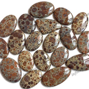 Asteroïde jaspis cabochon groothandel, jaspis cabochon veel per gewicht. Handgemaakte cabochon met edelsteen, cadeau-item, draadwikkelhanger