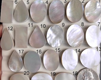 Cabochon MOP selezionati, pietra semipreziosa naturale per la creazione di gioielli, contattaci per la perforazione gratuita LOT-791