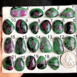 Ausgewählte Rubin Zoisit facettierten Rose Cut Cabochon, erstaunliche Formen & Qualität Zoisit Edelstein für perfekte Ringe machen, facettierten Schmuck LOT-A67